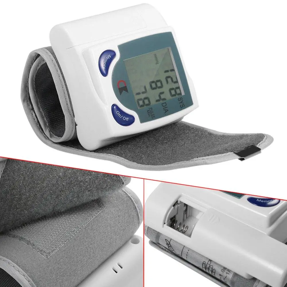 Тонометр цифровой автоматический Blood Pressure Monitor для измерения АД и пульса - фото 6