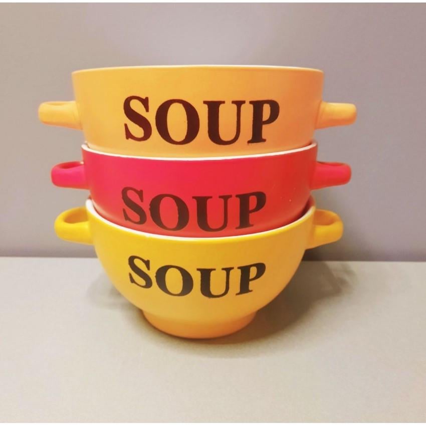 Набір бульйонниць-піал з ручками SNT SOUP 20338 кераміка 650 мл 6 шт. (1333159759) - фото 1 Набір бульйонниць-піал з ручками SNT SOUP 20338 кераміка 650 мл 6 шт. (1333159759) - фото 1