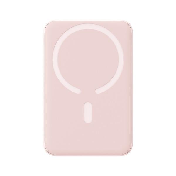 Повербанк магнітний BASEUS Magnetic 20W 10000 mAh з бездротовою зарядкою для iPhone Рожевий (26389443)