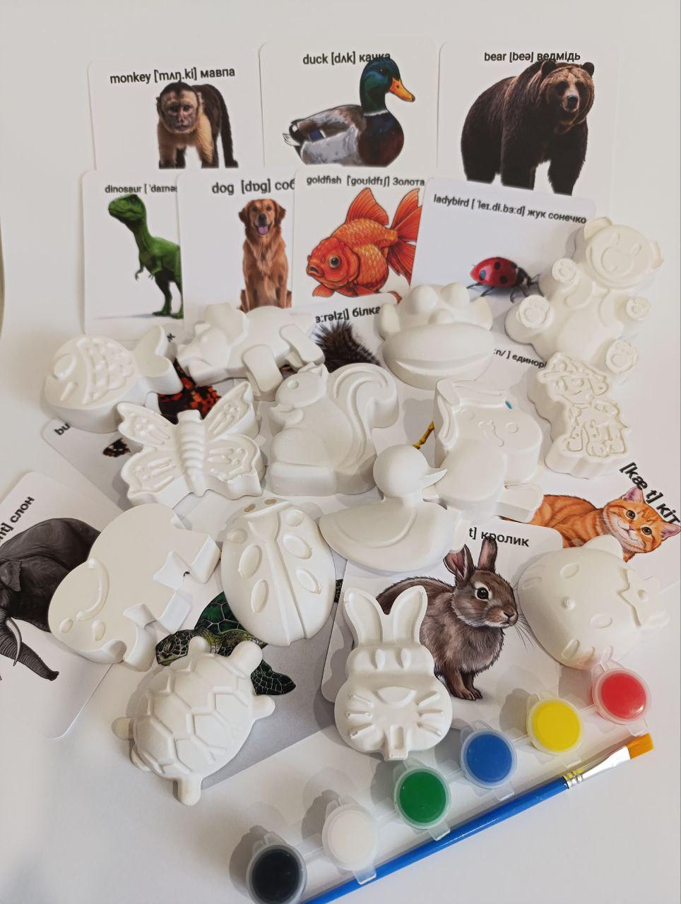 Набір гіпсових розмальовок Весело вчимо англійську (24868297) - фото 4 Набір гіпсових розмальовок Весело вчимо англійську (24868297) - фото 4