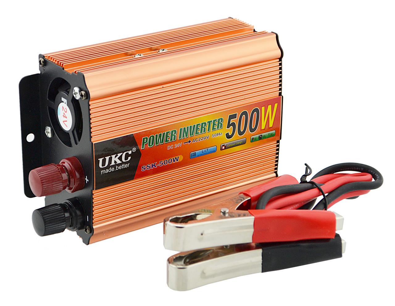 Инвертор UKC SSK 500 W 2-220 V Gold (4_646352614)