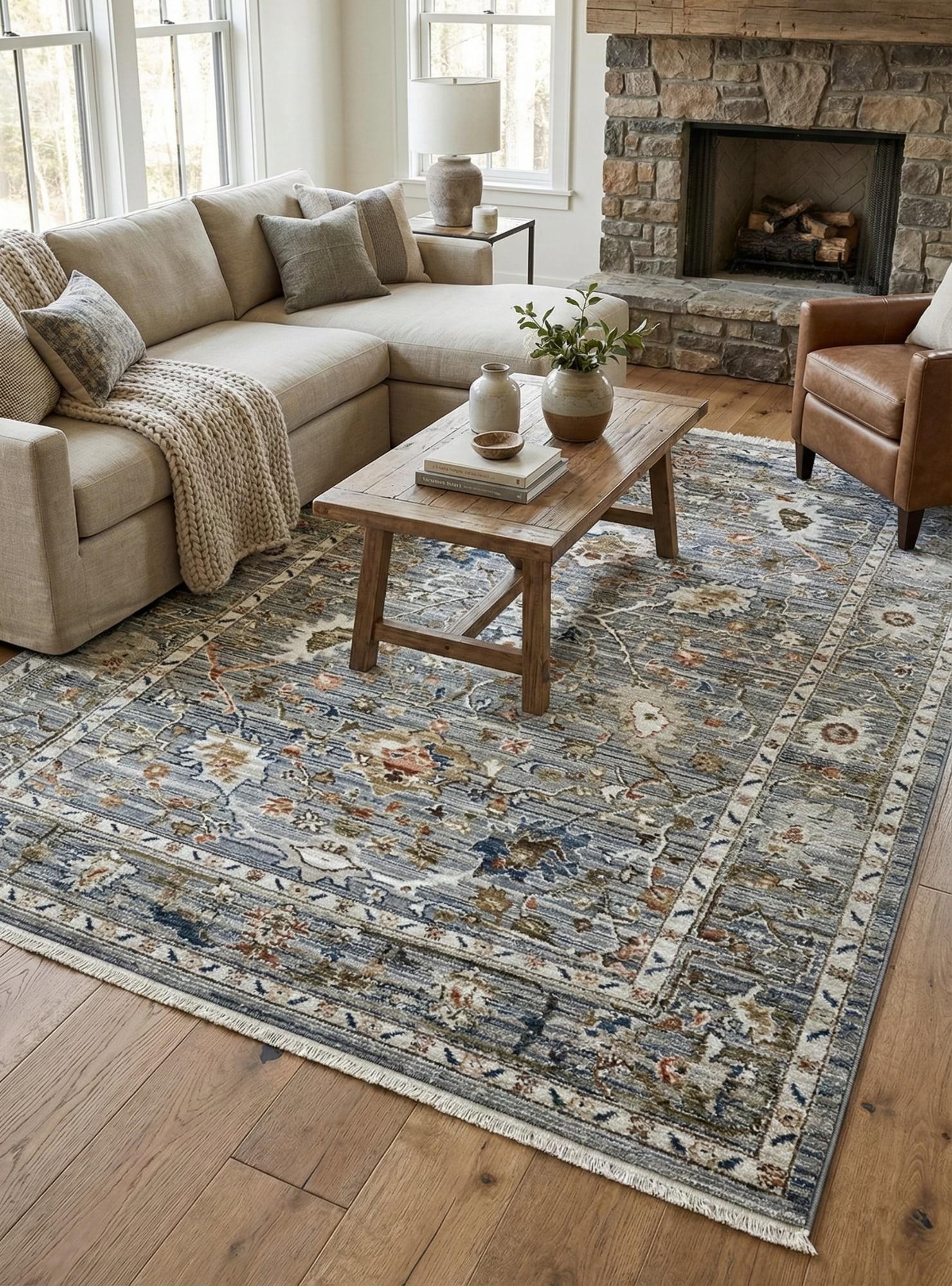 Килим з коротким ворсом Rivoli ku95a 120x170 см Gray (98641217)