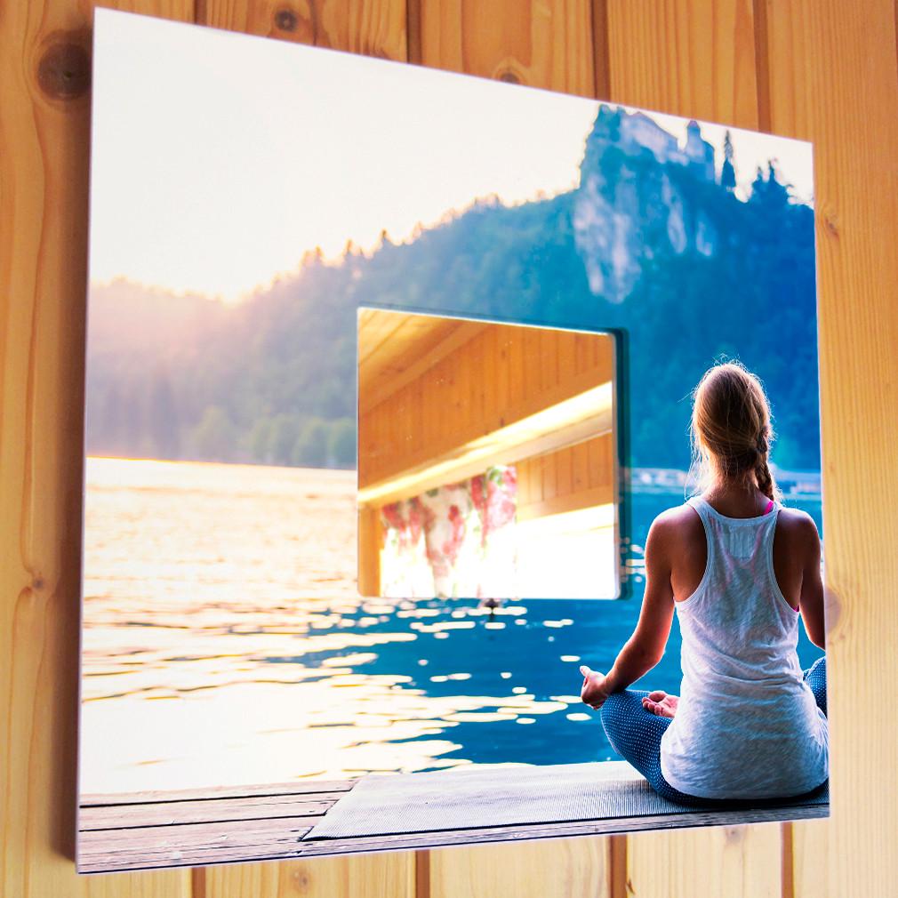 Зеркало декоративное Йога Релакс 260х260 мм (M03767)