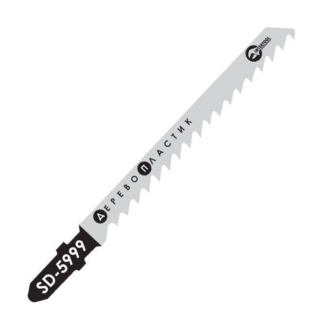 Набор полотен для лобзика Intertool SD-5999 75 мм шаг зуба 4,0 мм 5 ед. (9788176)