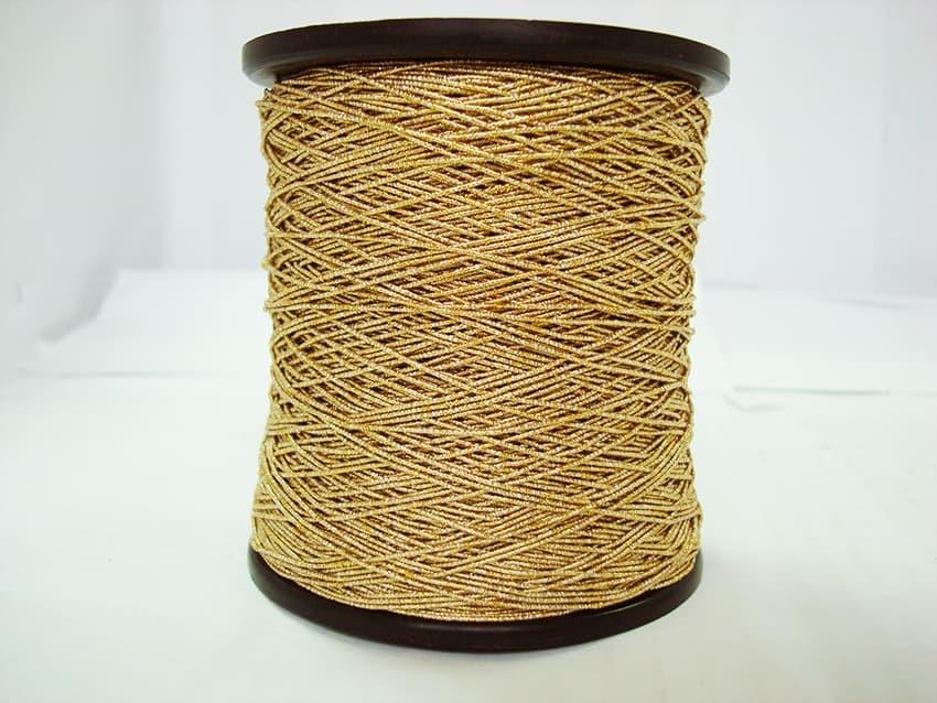 Резинка окрученная люресом 1 мм/700 м Золото (30165994)