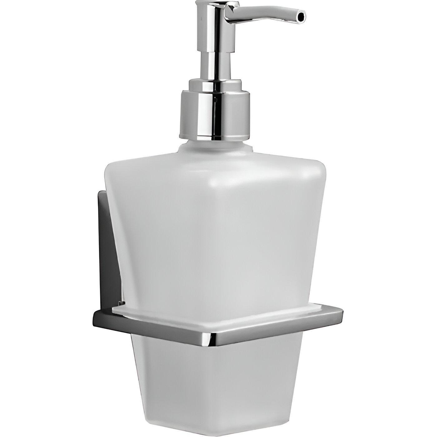 Дозатор для рідкого мила Frap F1827 скло з 2 накладками Білий/Хром (SQ-1040761) Дозатор для рідкого мила Frap F1827 скло з 2 накладками Білий/Хром (SQ-1040761)