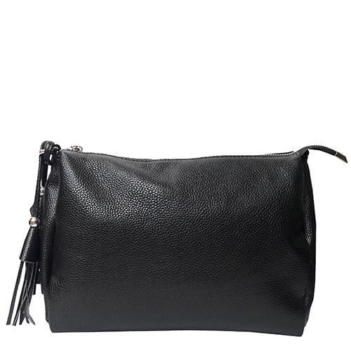 Женская сумка из натуральной кожи Felicita 28x10x20 см Черный (8218_black)