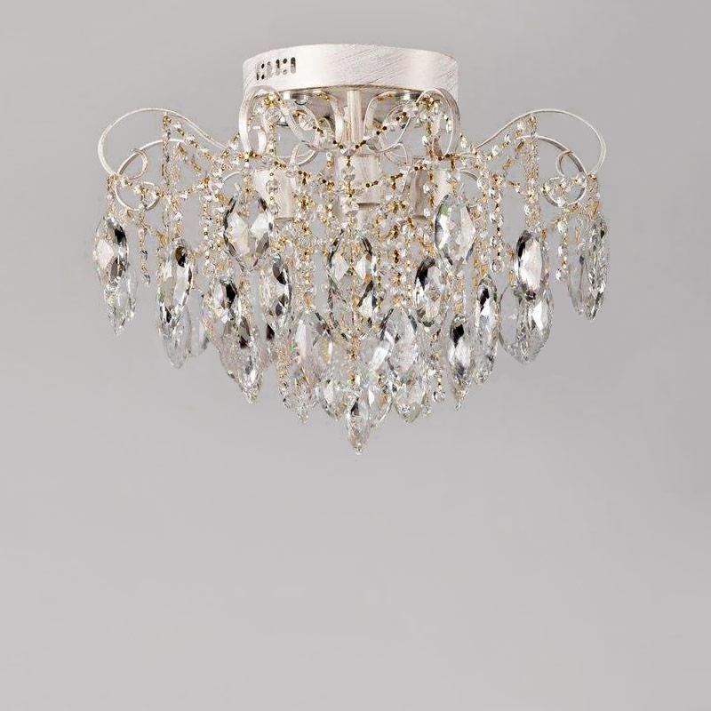 Люстра потолочная LED Light House SR-17038/4+4 WG E27 хрустальная Белый