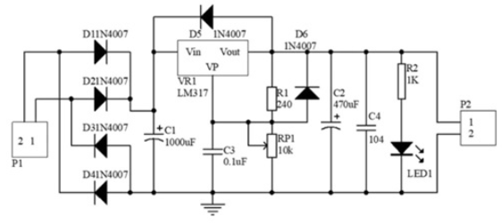 Конструктор-модуль регулятора напряжения LM317 собери сам DIY (287373) - фото 3 Конструктор-модуль регулятора напряжения LM317 собери сам DIY (287373) - фото 3