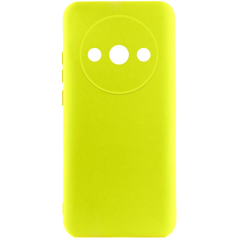 Противоударный чехол Silicone Cover Lakshmi Full Camera (A) для Xiaomi Redmi A3 Желтый / Flash