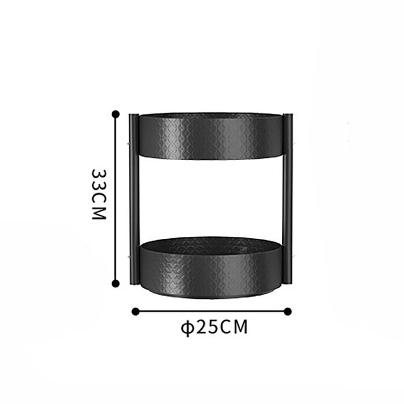 Подставка поворотная 2-х ярусная 25 см Черный (37157) - фото 2