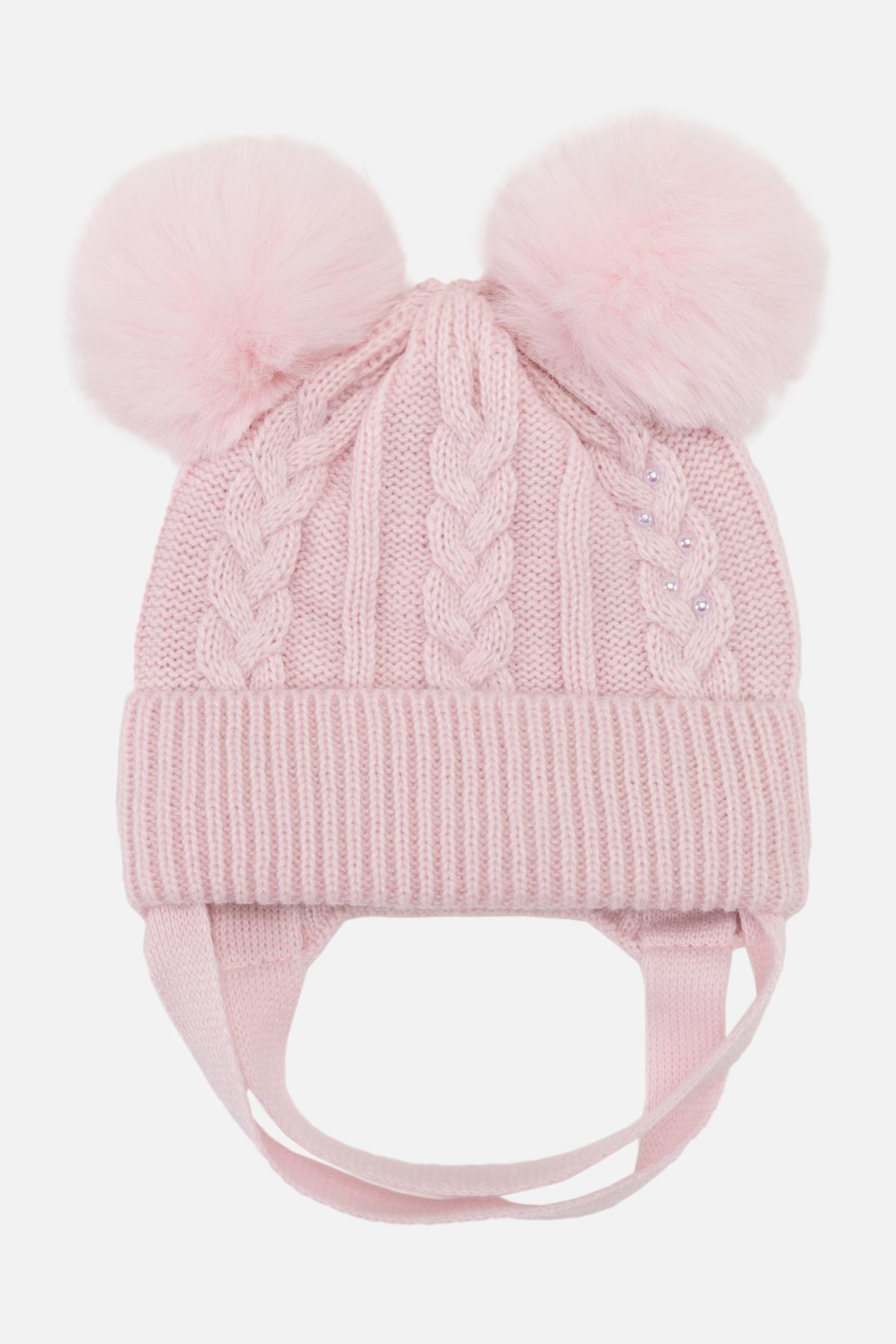 Шапка для девочки 36-38 см Розовый (ЦБ-00263312)