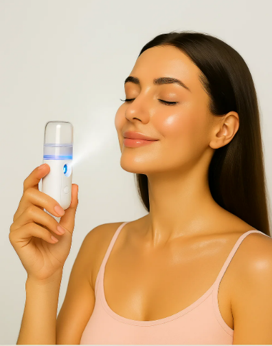Спрей-зволожувач для обличчя Mist Sprayer L8 кишеньковий ультразвуковий 30 мл Білий (1463) - фото 2 Спрей-зволожувач для обличчя Mist Sprayer L8 кишеньковий ультразвуковий 30 мл Білий (1463) - фото 2