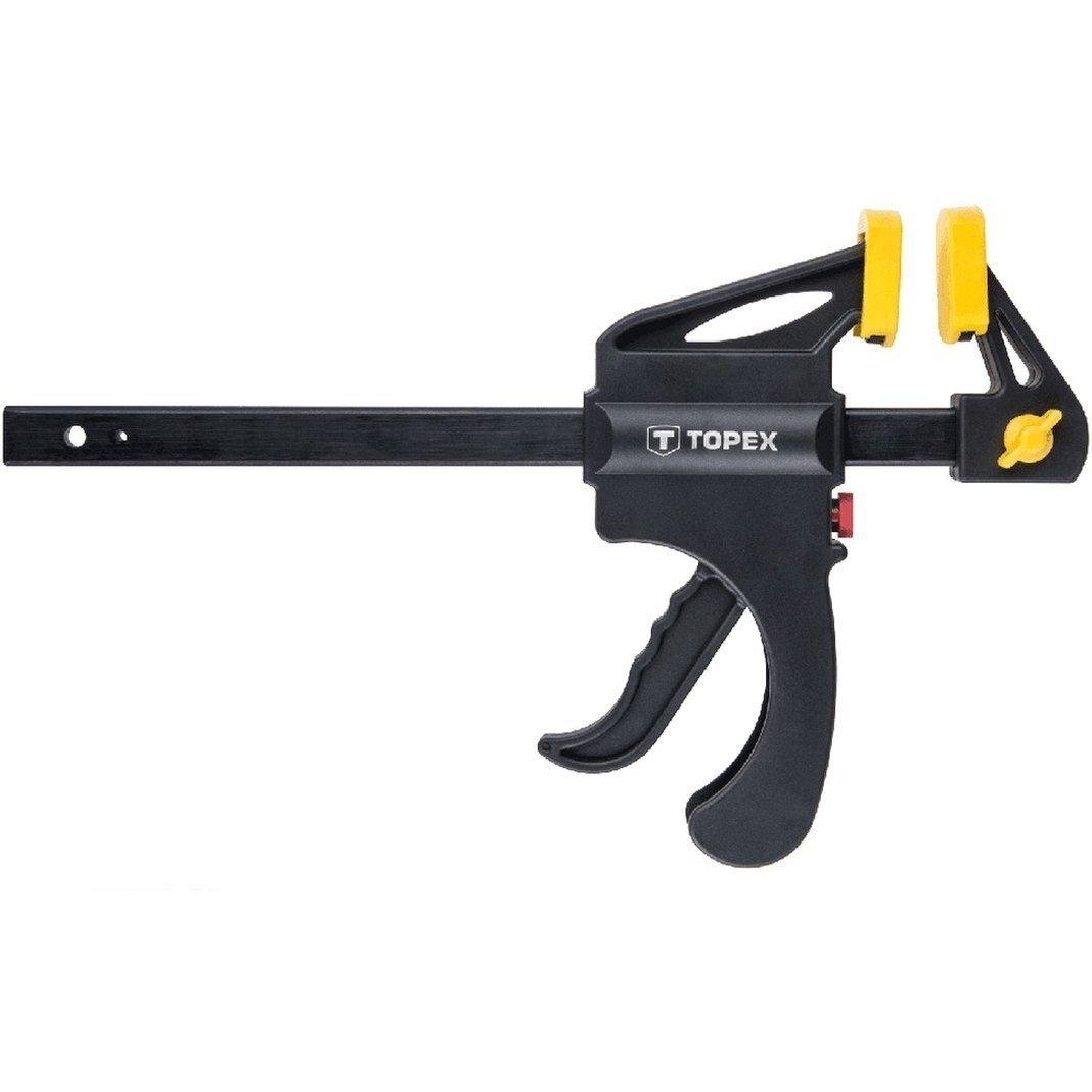 Струбцина автоматическая Topex 12A575 F-образная с пластиковой рукоядкой 750х60 мм Черный (107-106-12A575)