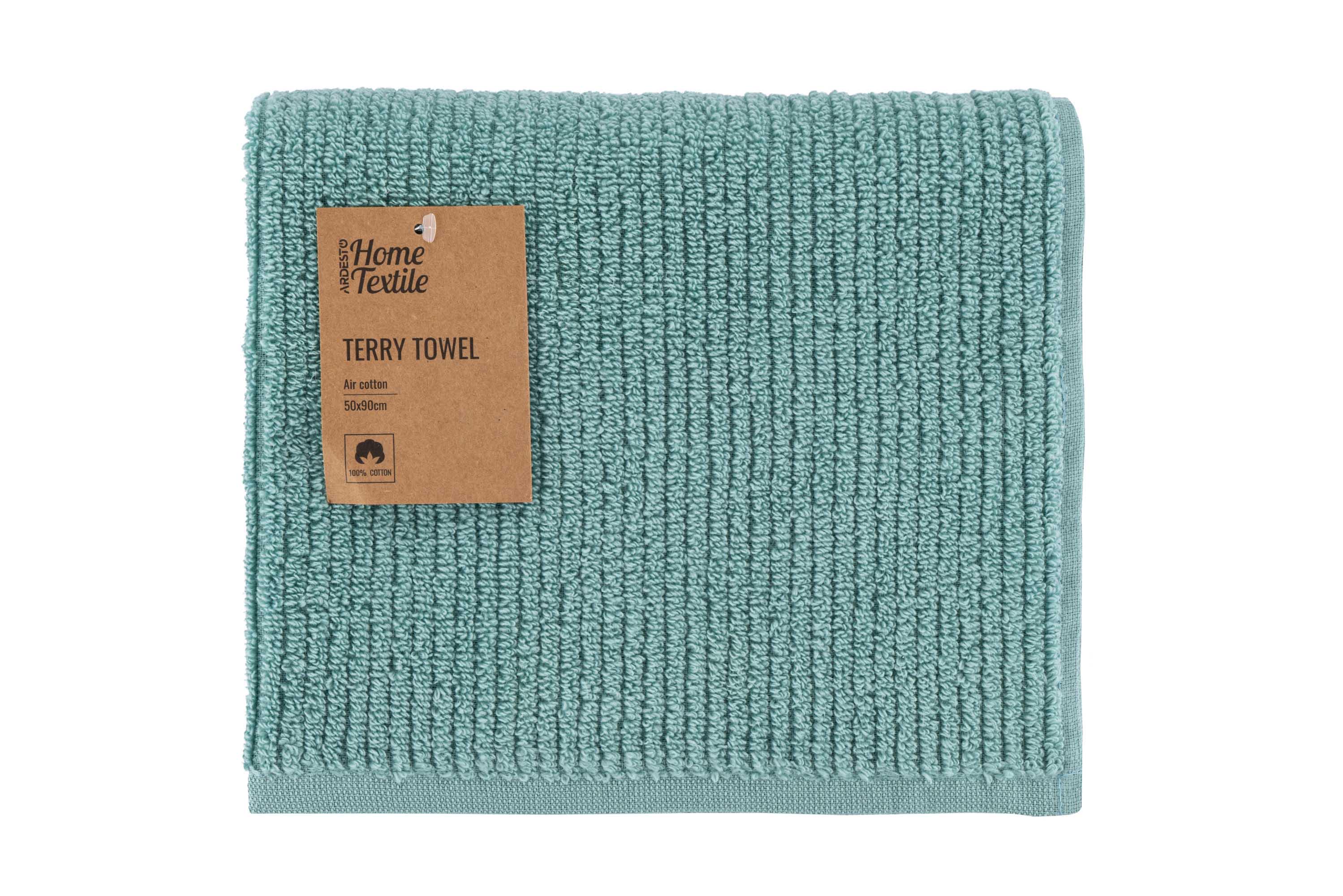 Рушник махровий Ardesto Air 50х90 см Бірюзовий (ART2150SA) - фото 1 Рушник махровий Ardesto Air 50х90 см Бірюзовий (ART2150SA) - фото 1