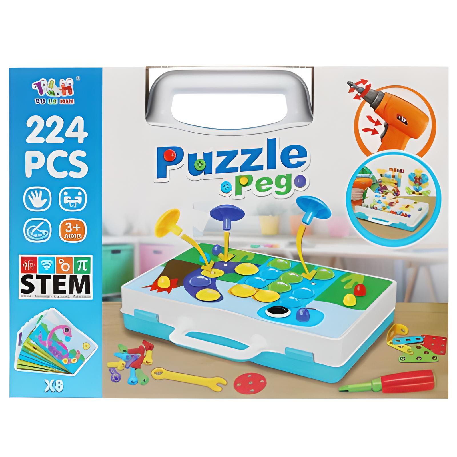 Развивающий конструктор Tu Le Hui Puzzle Peg 224 детали (TLH-29)