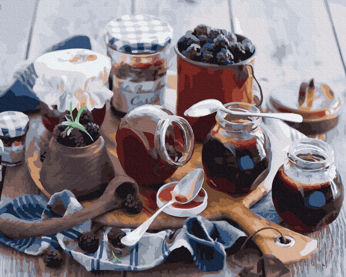 Картина по номерам Brushme Ежевичные вкусности 40х50 см (GX21129)