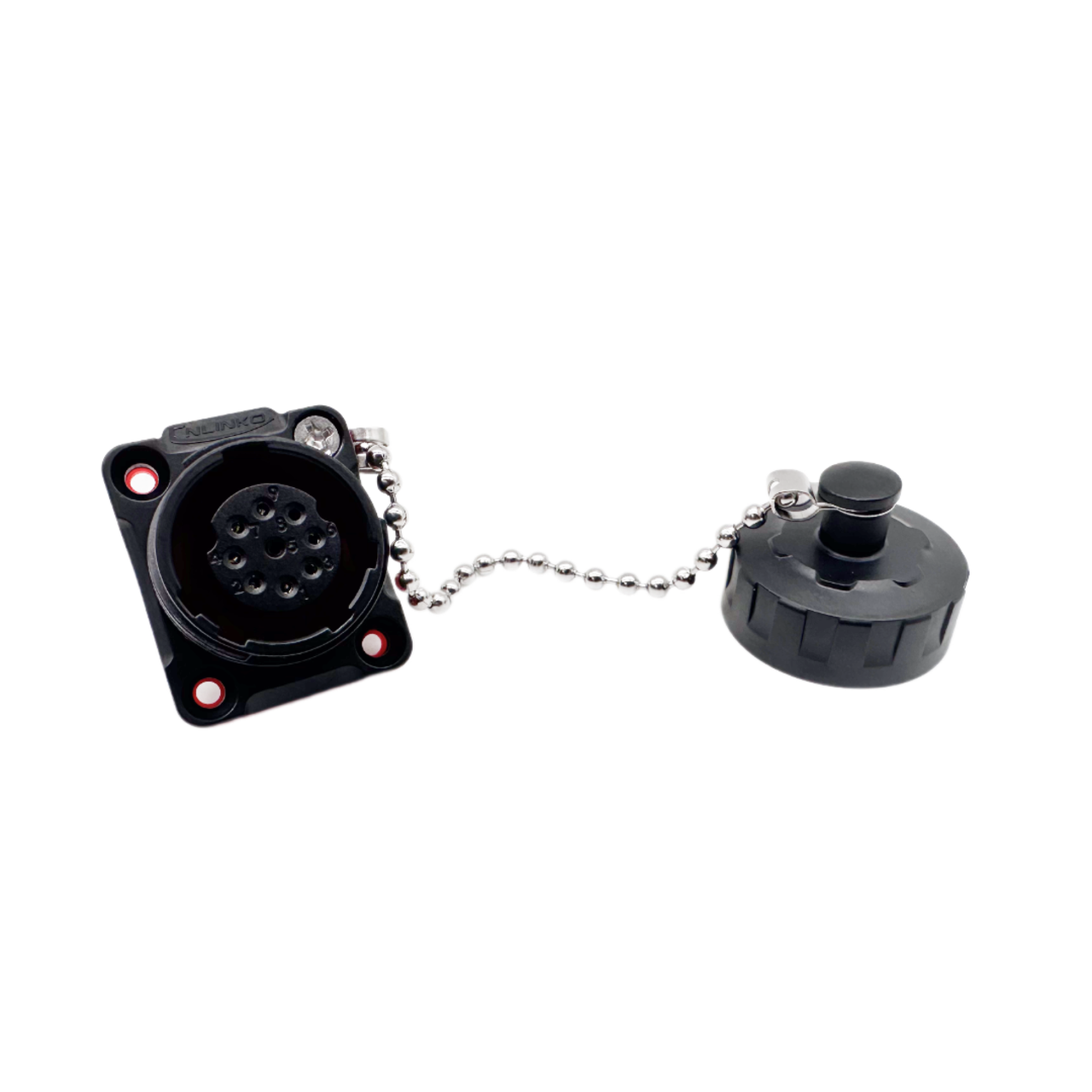 Панельная розетка герметичная CNLINKO YM-20-J09SX-02-401A IP67 9pin 5A/250В (2195779624)