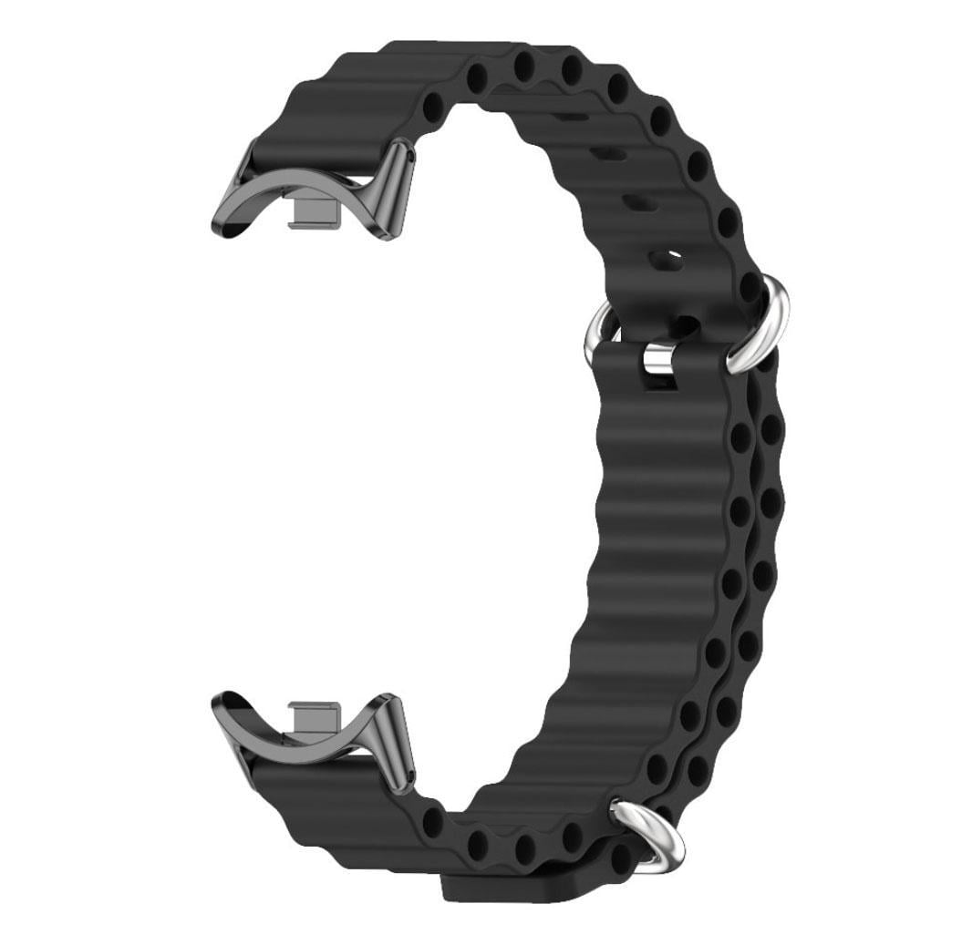 Ремешок силиконовый Mijobs Ocean для Xiaomi Smart Band 9 Black (26569163)