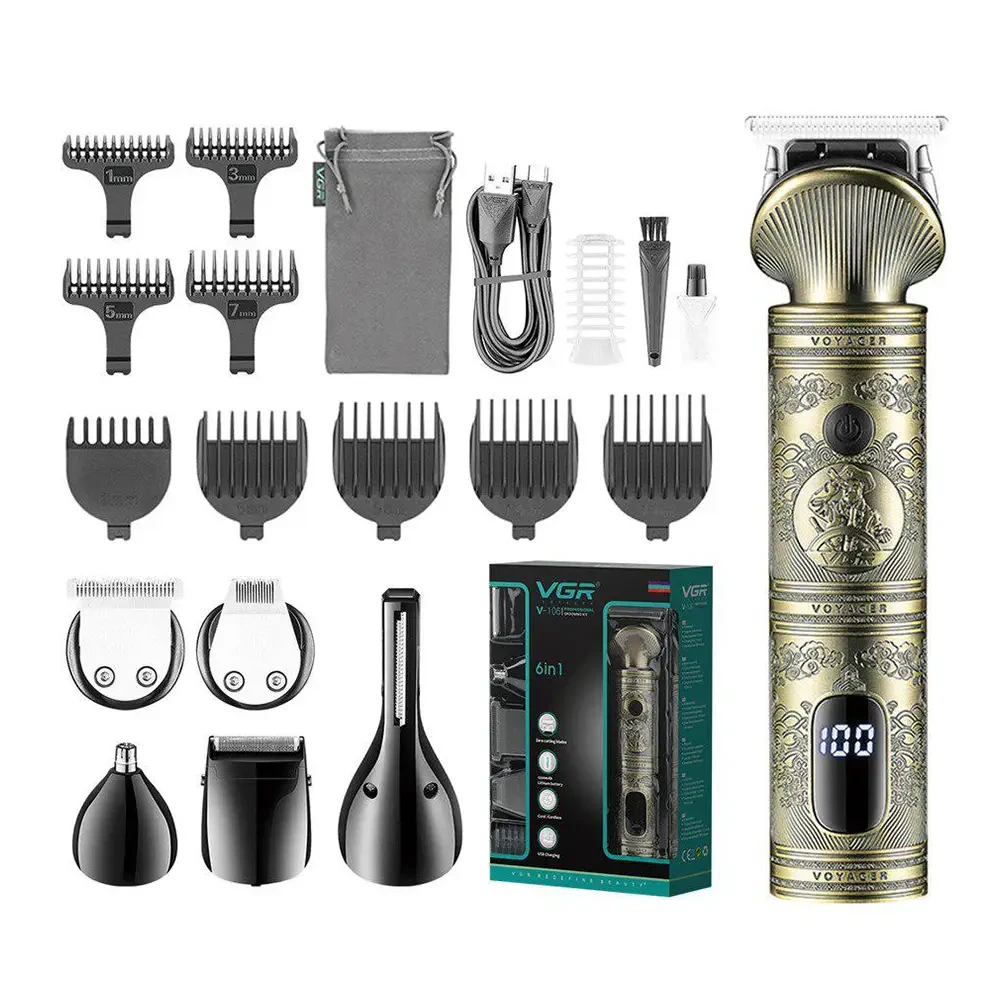 Машинка для стрижки VGR V-106 USB зарядкой (3536) Машинка для стрижки VGR V-106 USB зарядкой (3536)