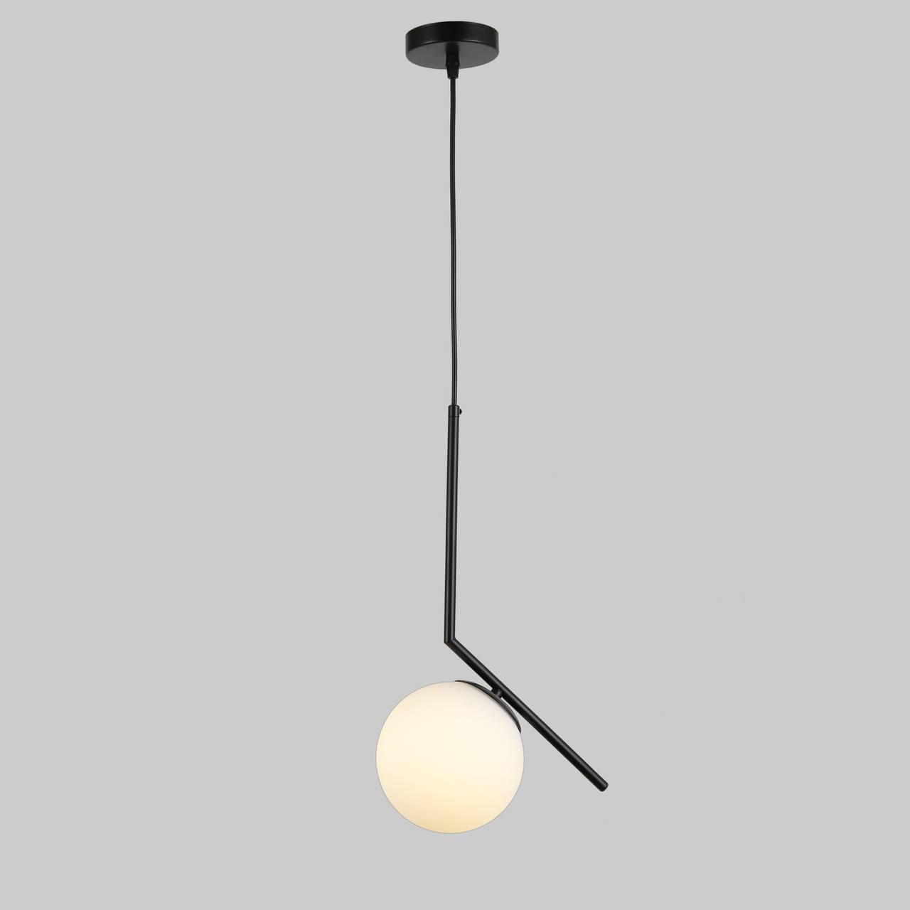 Подвесной светильник Levistella 916-3814-1 BK+WH стеклянный Черный/Белый (916-3814-1 BK+WH)