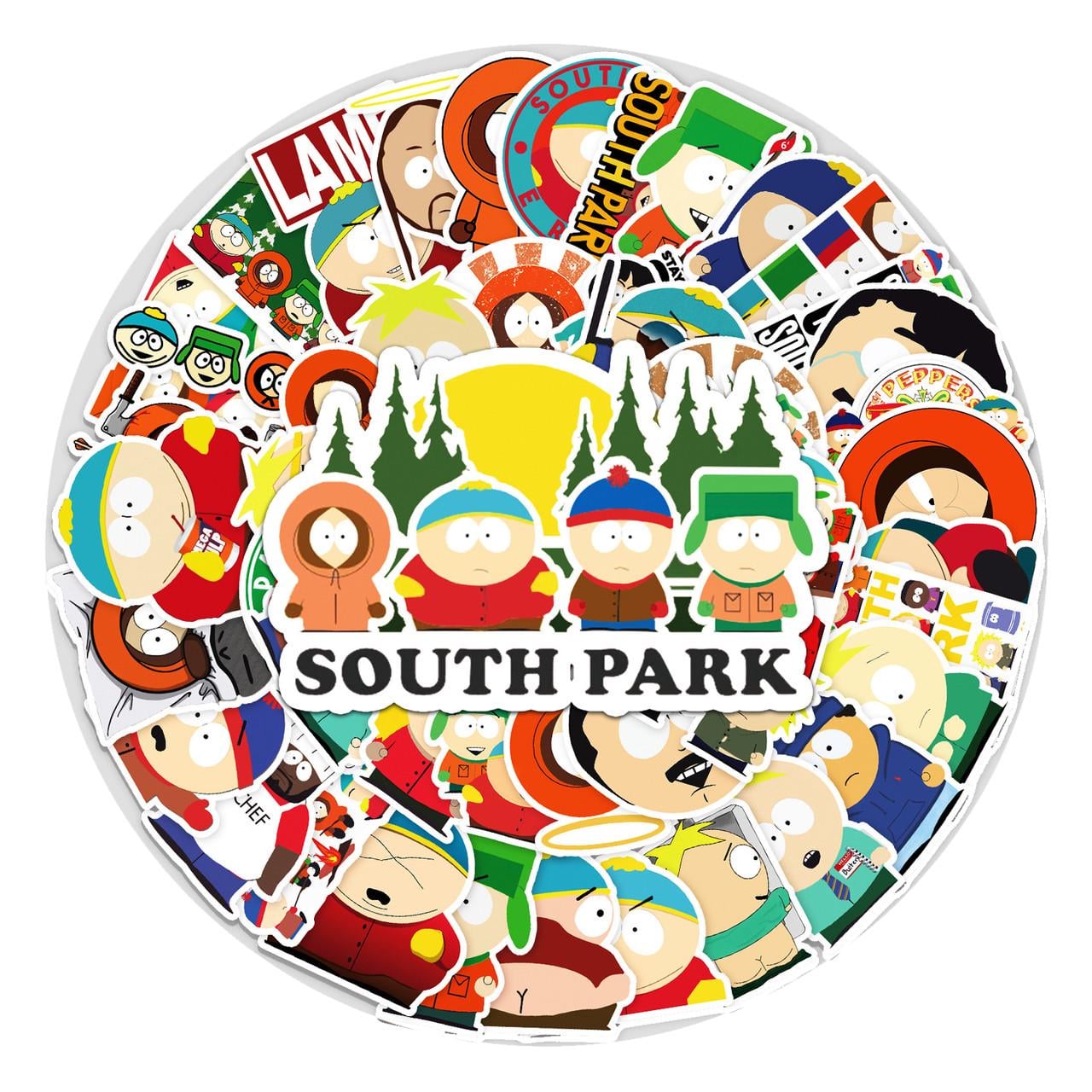 Стикеры виниловые Южный парк №1 50 шт. (10442)