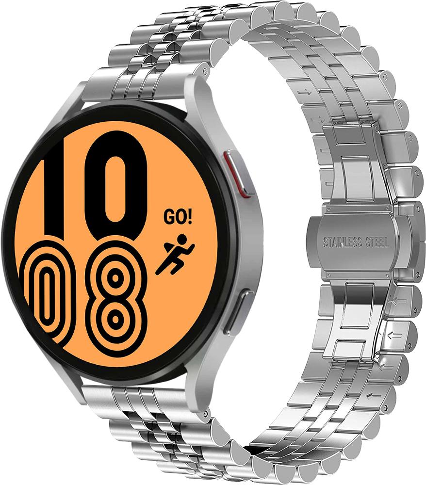 Браслет металлический Stech для Galaxy Watch 4 44 мм Silver (26907-59)