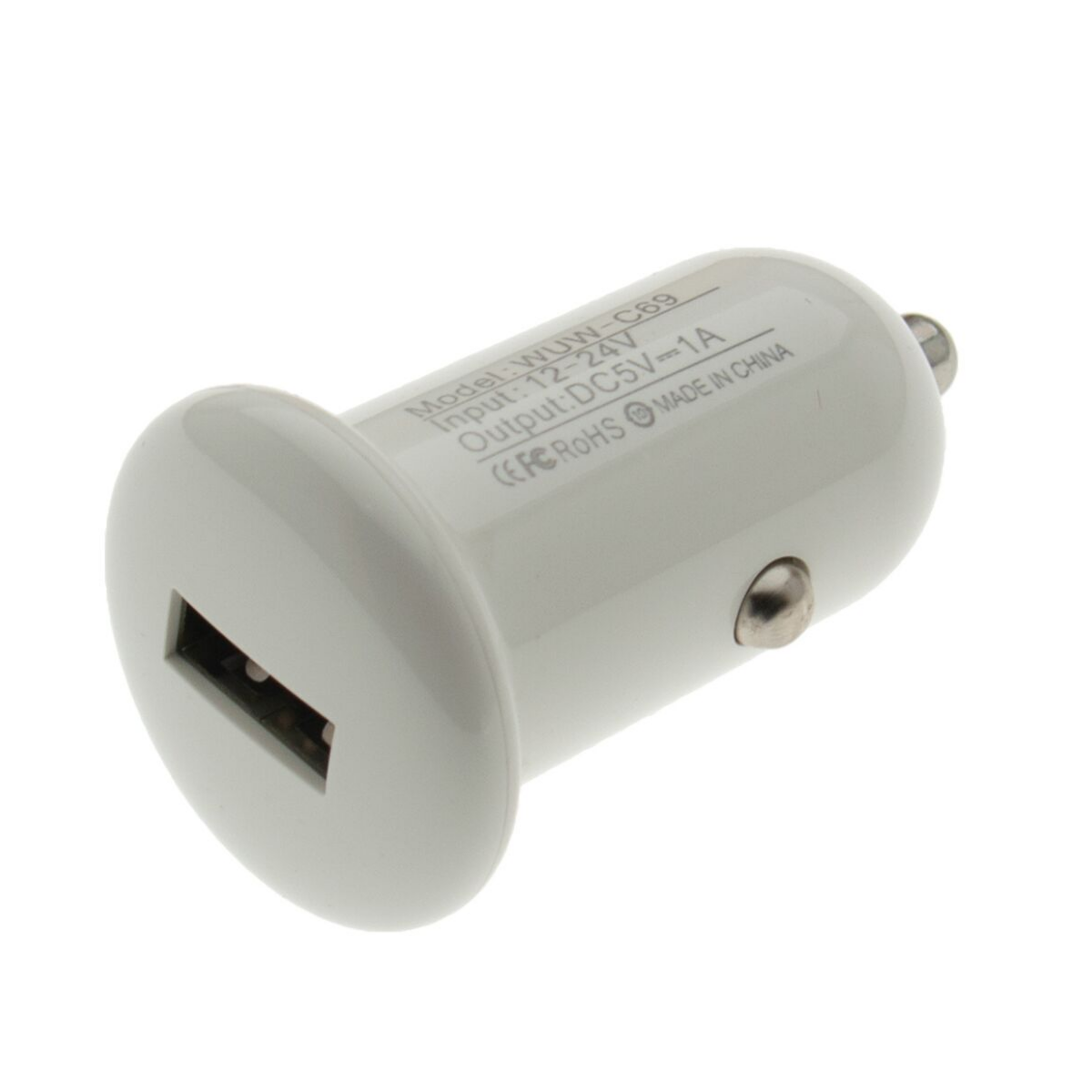 Зарядное устройство автомобильное WUW C69 Car Charger 1USB 1A White (03629) - фото 3