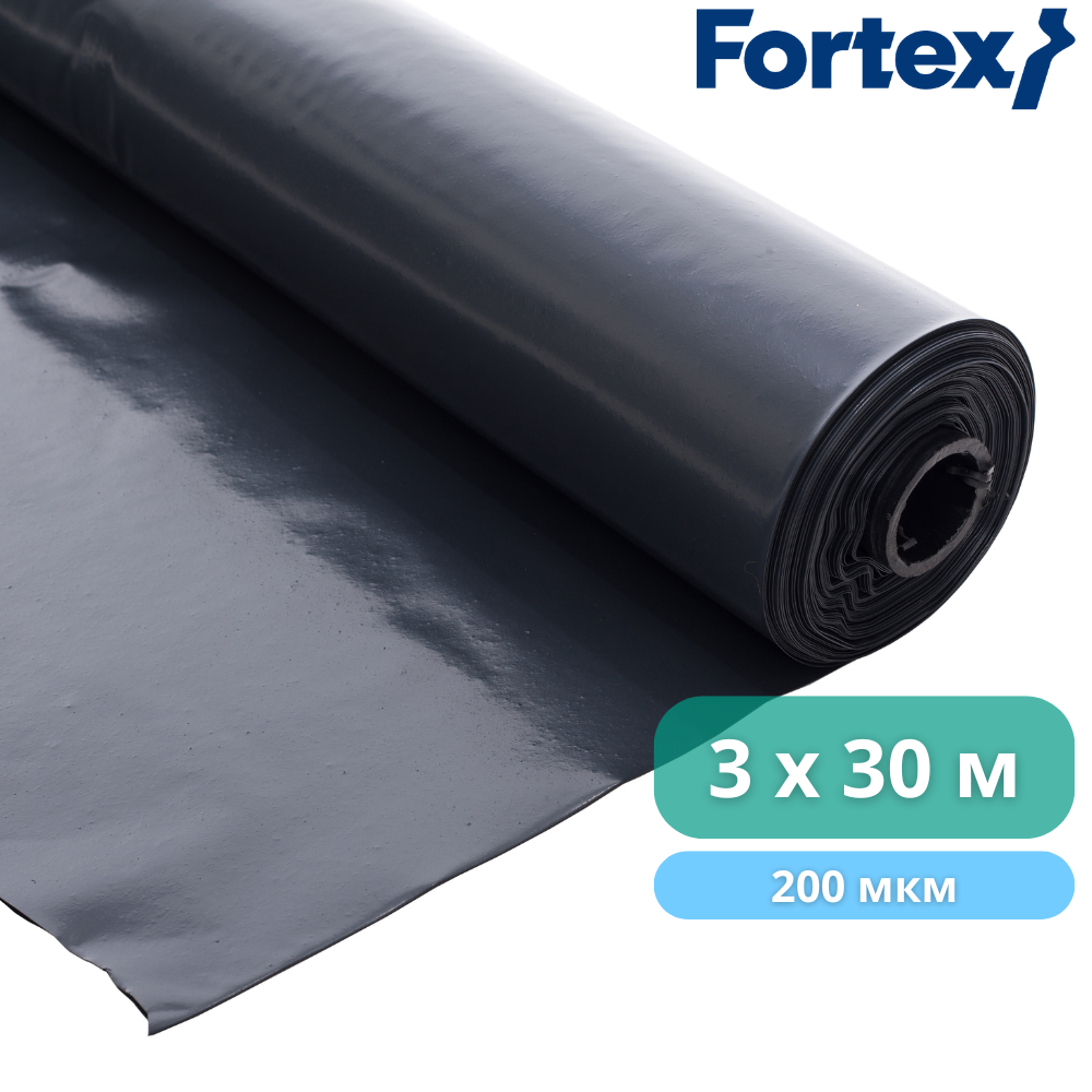 Плівка поліетиленова Fortex 3x30 м 90 м2 200 мкм Чорний (340049) - фото 5 Плівка поліетиленова Fortex 3x30 м 90 м2 200 мкм Чорний (340049) - фото 5