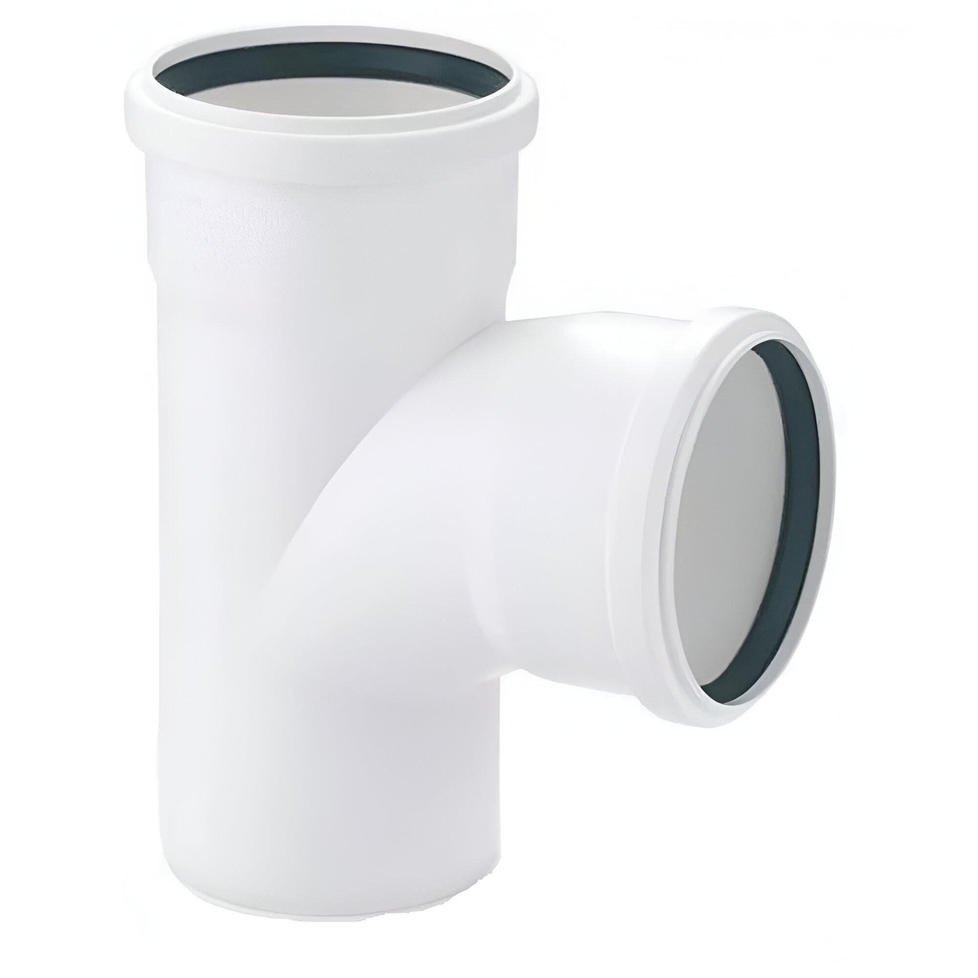 Тройник REHAU Raupiano PLUS 75х75 мм 87° (UIN-121544001)