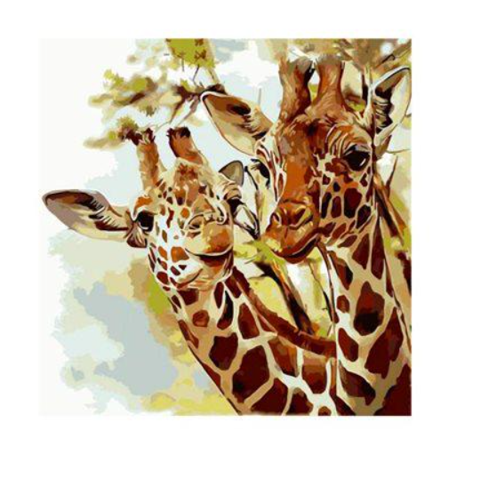 Алмазная мозаика FA20170 Друзья жирафики 40x50 см