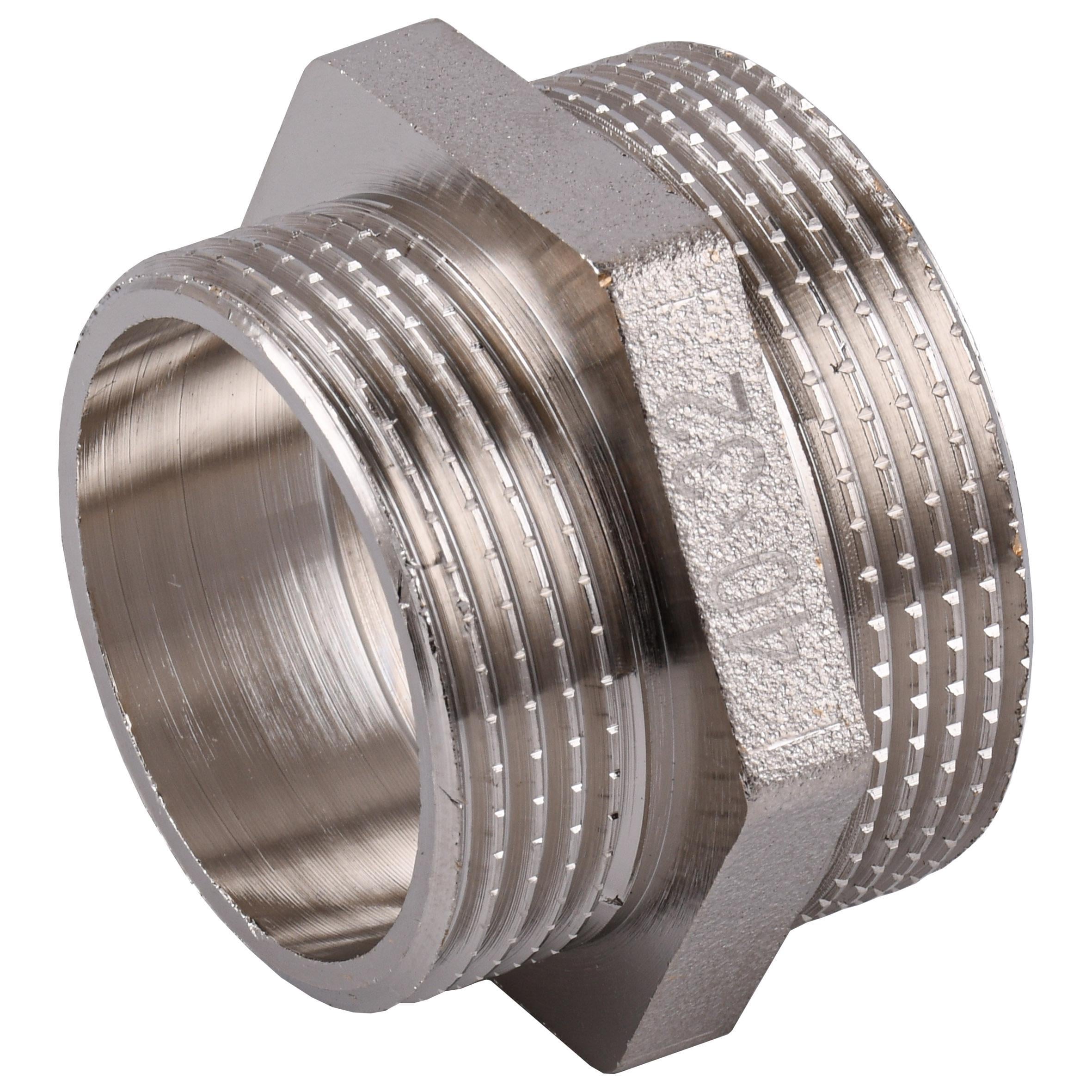 Ниппель редукционный Optimum NN762S 1 1/2″х1 1/4″ЗЗ никелированный (000030795) Ниппель редукционный Optimum NN762S 1 1/2″х1 1/4″ЗЗ никелированный (000030795)