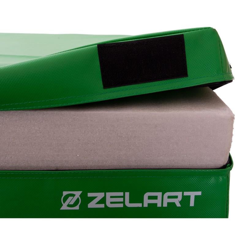 Бокс мягкий плиометрический Zelart PLYO BOXES FI-3634 3 шт. 90х75х30/45/60 см Зеленый/Синий/Красный (NA004391) - фото 6