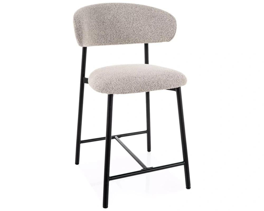Стул полубарный кухонный Signal Elton H-2 Бежевый/Черный