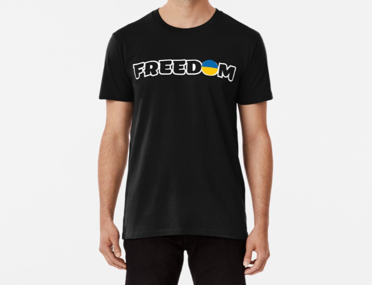 Футболка мужская патриотическая Stedman с принтом Freedom Свободная Украина Тризуб XXXL Черный (УКР107-1694828916)