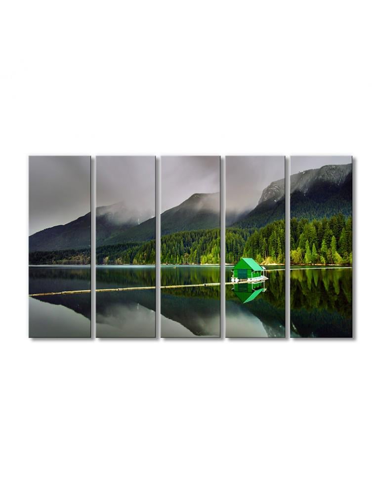 Картина модульная Региональный парк реки Капилано 5 модулей 80x120 см