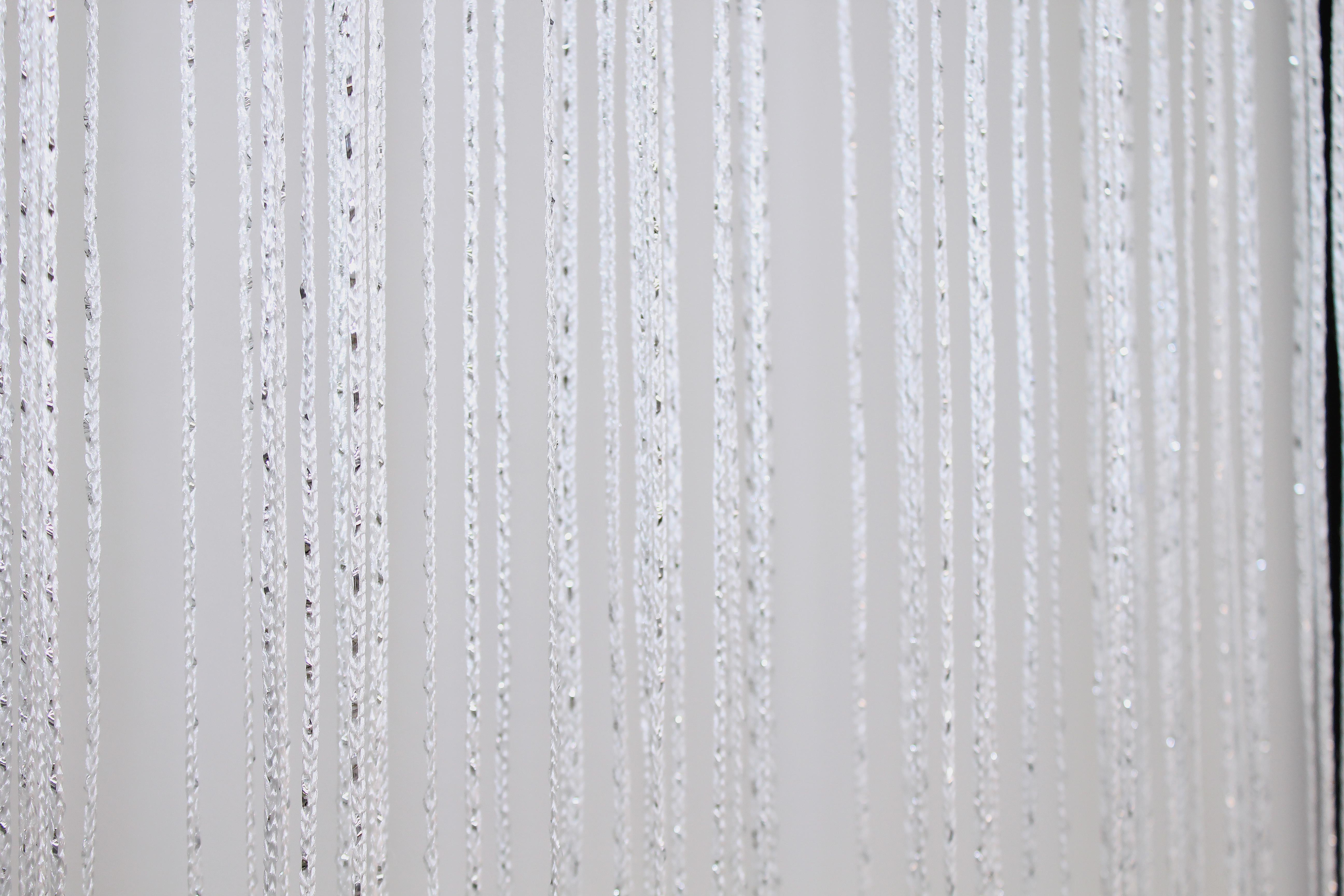 Шторы-нити с люрексом 300х300 см Белый (61-033) - фото 6