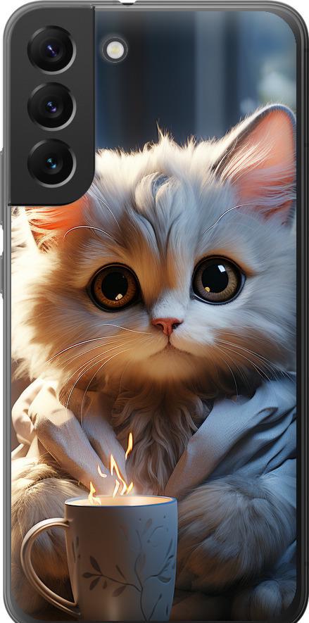 Чехол на Samsung Galaxy S22 Plus White cat (5646u-2495-42517)