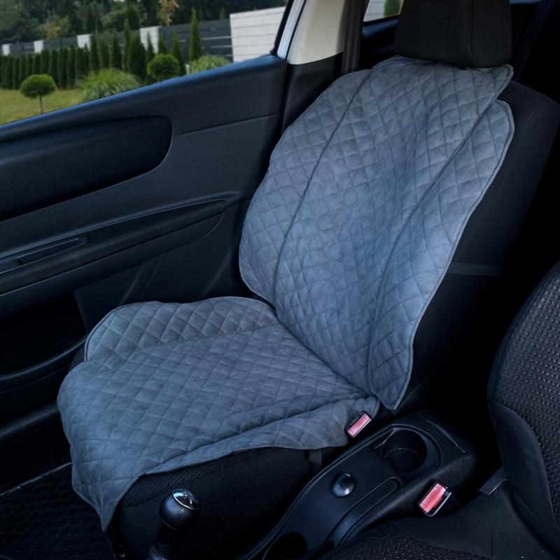 Накидка на сиденье автомобиля эко-замша широкая 1 шт. Серый (793) Накидка на сиденье автомобиля эко-замша широкая 1 шт. Серый (793)