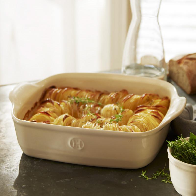 Форма для запекания керамическая Emile Henry Ovenware 28х24 см Бежевый (022050) - фото 6