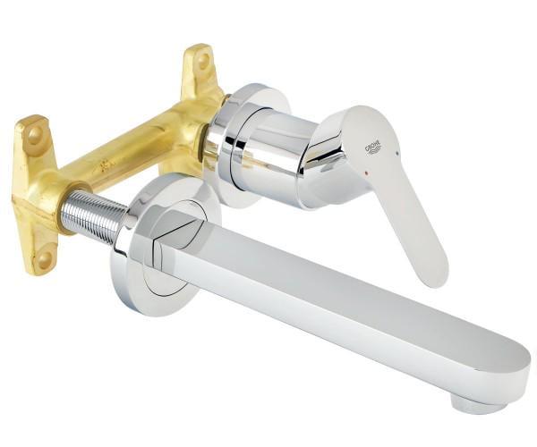 Смеситель для раковины Grohe на два отверстия BAU EDGE 20474000 (25493)