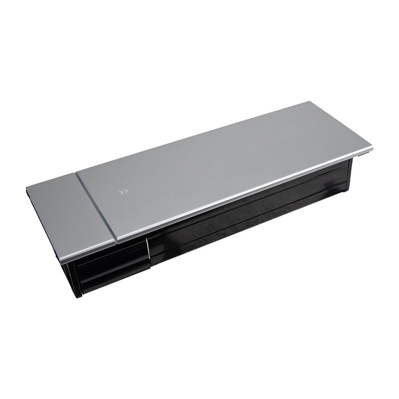 Блок розеточный встроенный Lumine SPARK 1 розетка 1xCAT6 2xUSB A+C 20W Серебряный (171561)