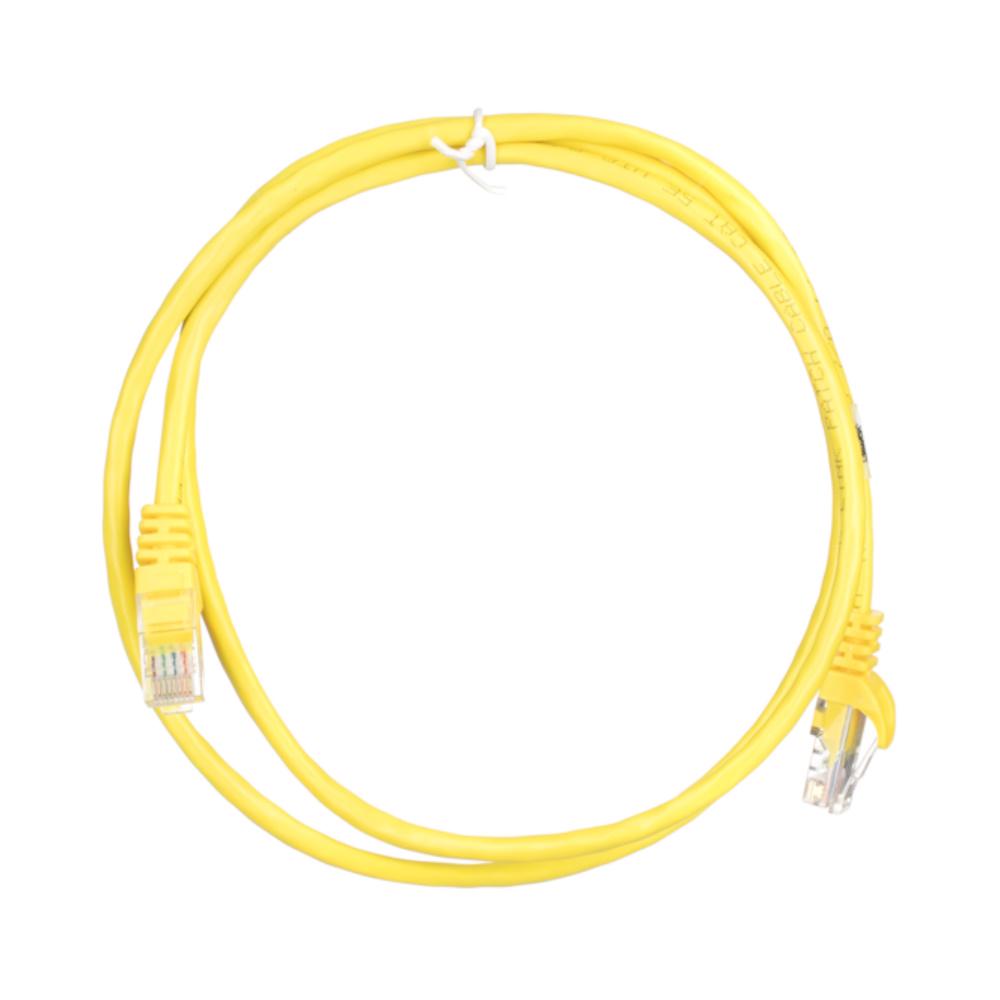 Патч-корд 2E Cat 6 UTP RJ45 26AWG 7/0,16 Cu PVC 0,5 м Yellow (2E-PC6COP-050YLW) - фото 2