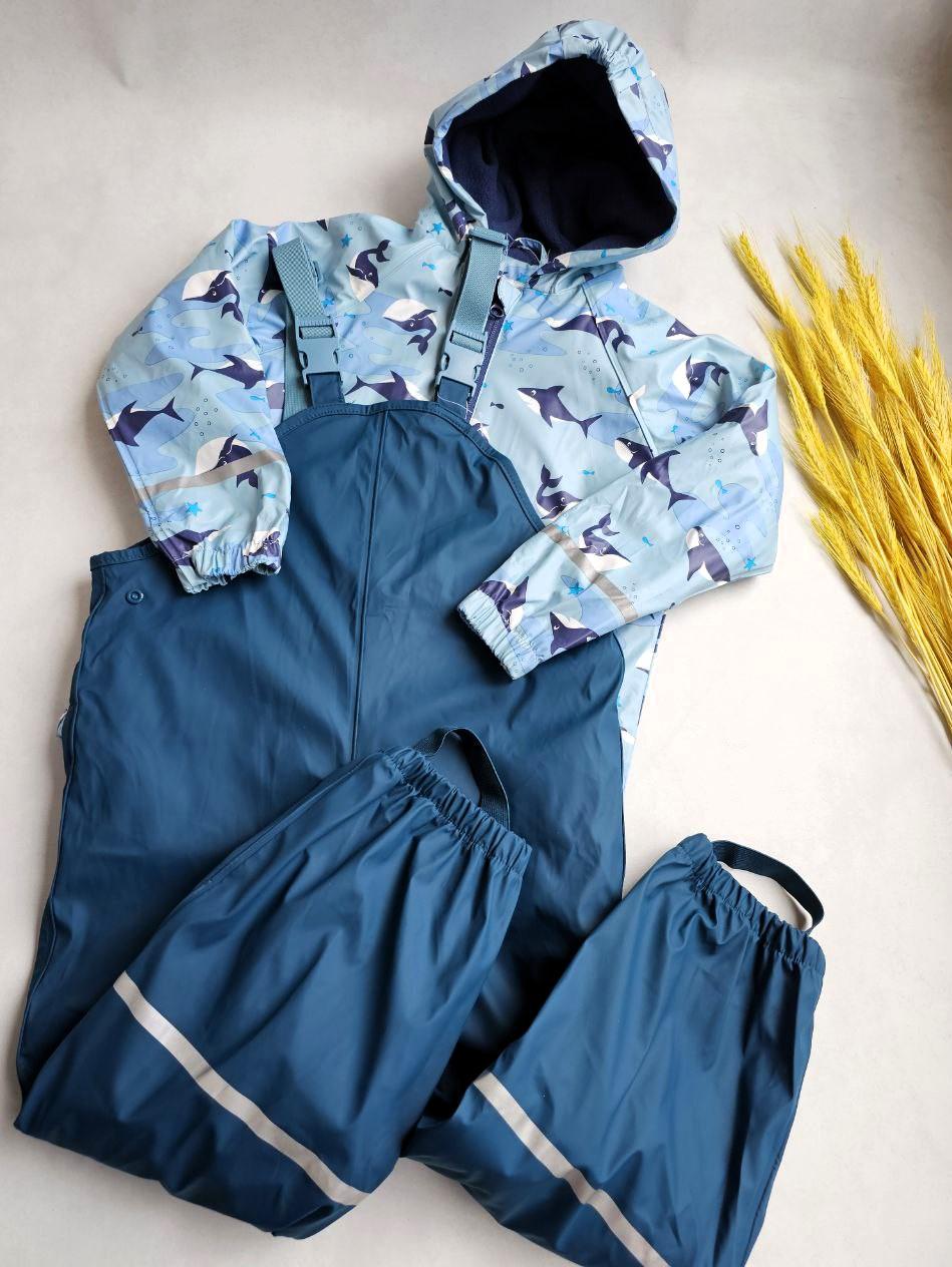 Дождевик-комплект на флисе для мальчика Lupilu 122-128 см