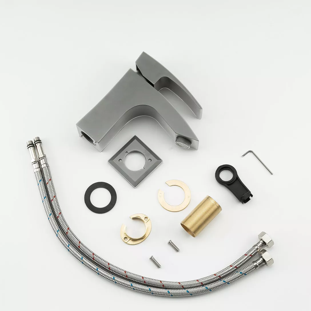 Смеситель для умывальника Gappo G1007-91 Графит (1045072) - фото 4 Смеситель для умывальника Gappo G1007-91 Графит (1045072) - фото 4