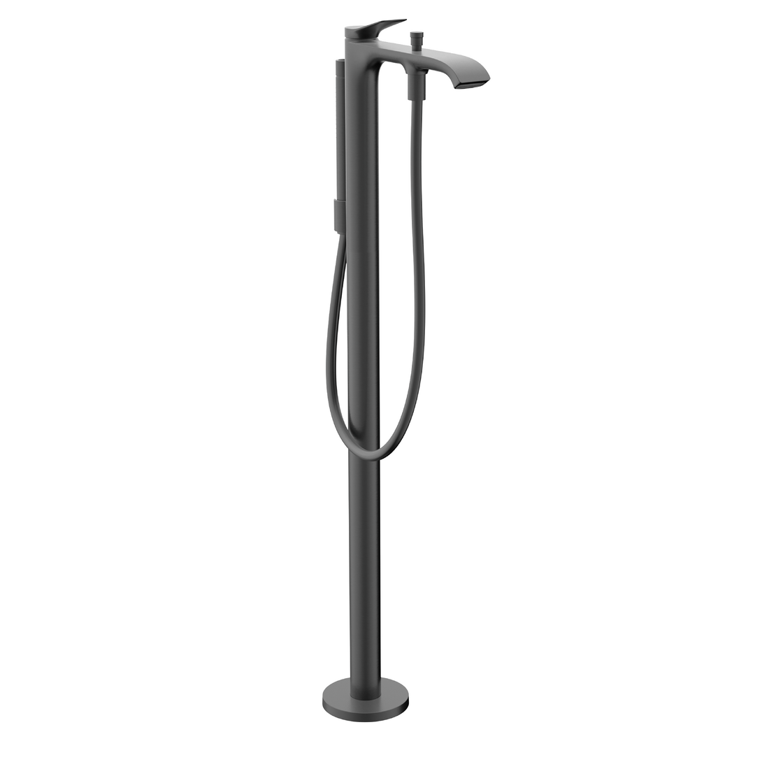 Смеситель для ванны Hansgrohe Vivenis напольный Черный матовый (75445340)