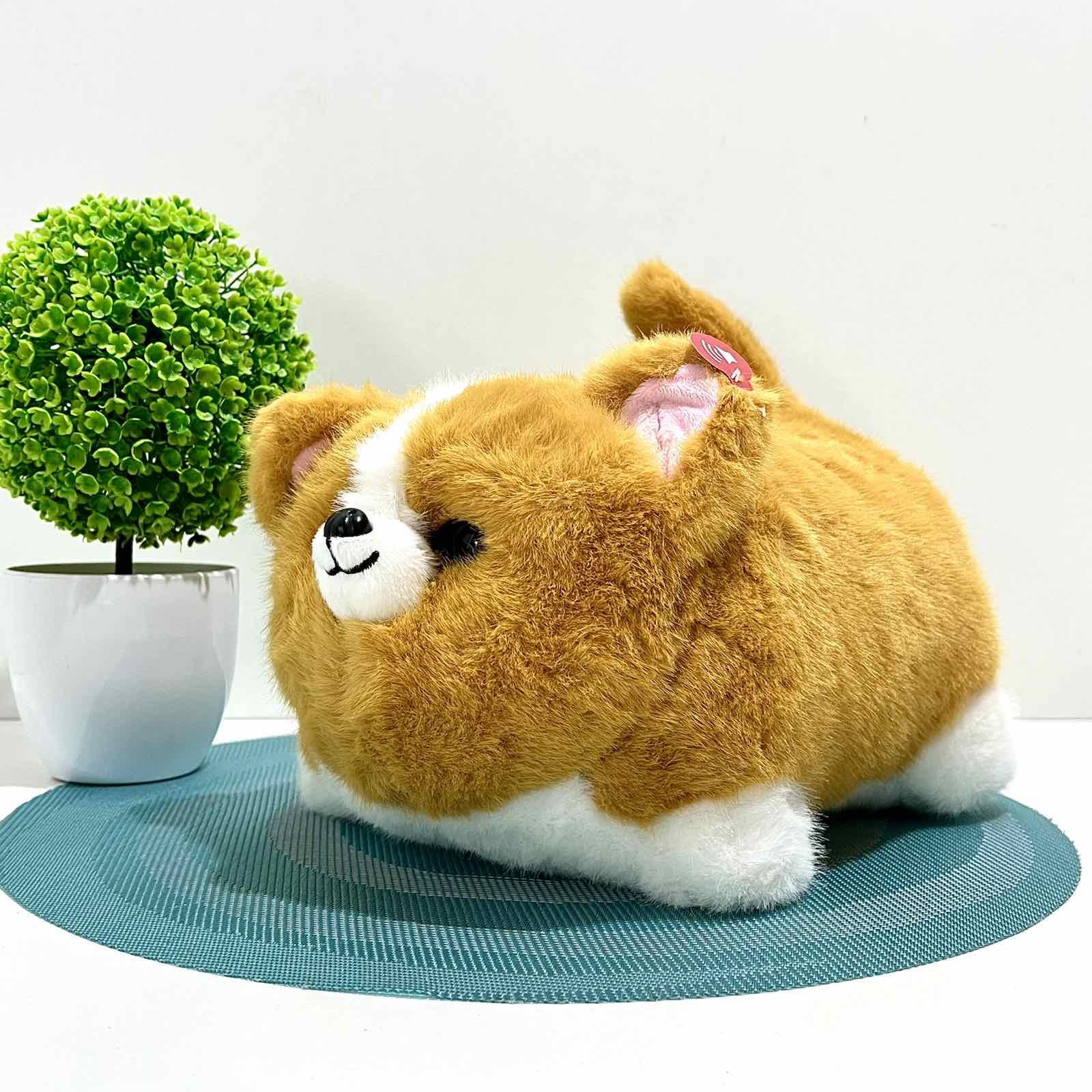 Интерактивная игрушка Собачка двигает хвостом/моргает глазами/запись голоса Коричневый (M 17049)