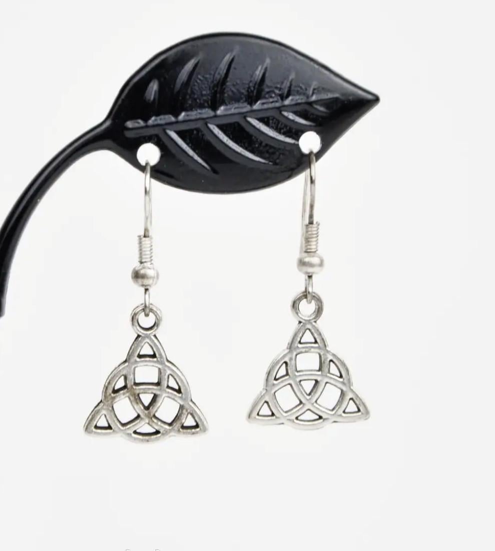 Сережки Трикветр амулет Кельтський вузол (1968649741)