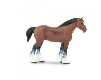 Фигурка игровая Safari Ltd Лошадь Клейдесдаль жеребец (157805)