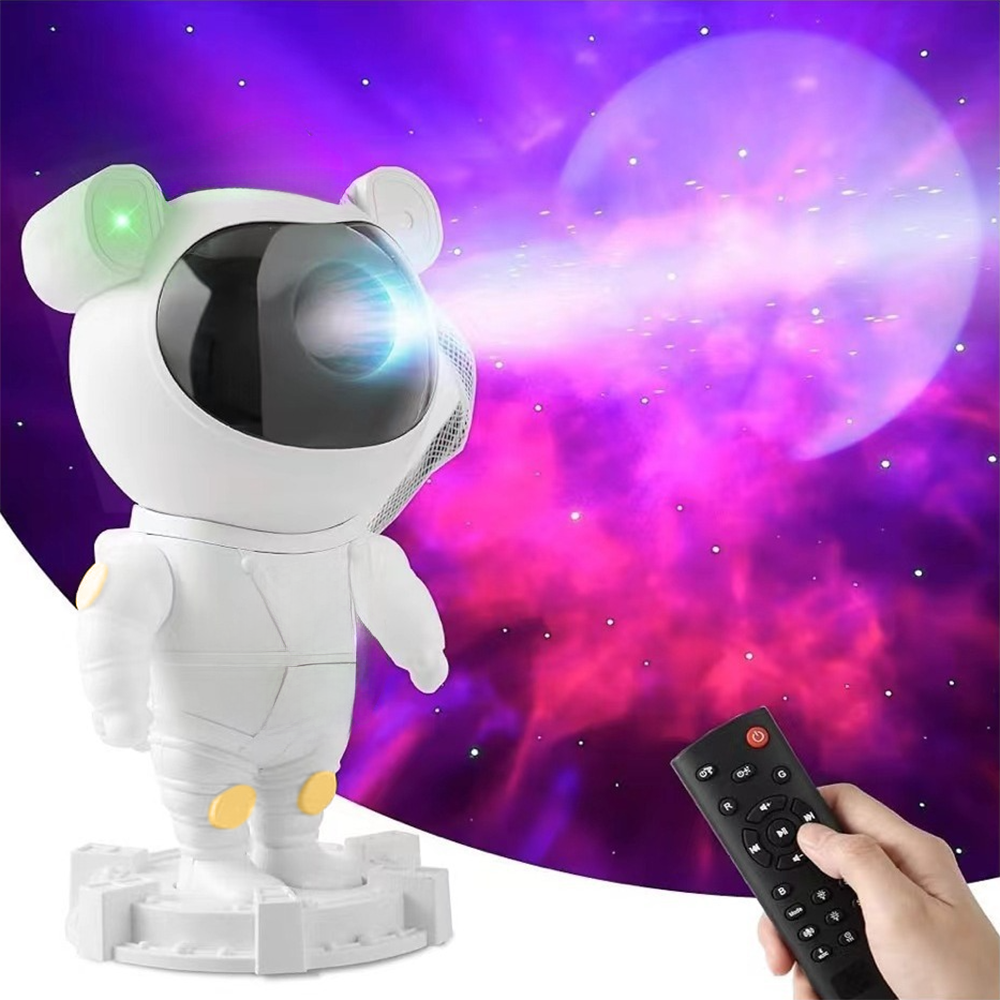 Нічник-проектор зоряного неба Астронавт з пультом ДК та Bluetooth колонкою від USB 8 режимів світіння - фото 3